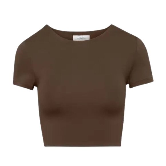 Aritzia Babaton Contour Crew Cropped T-Shirt - Picture 1 of 4